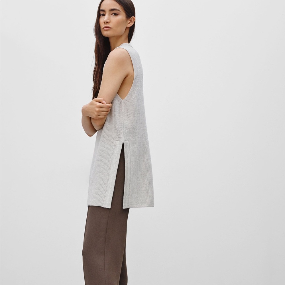 ARITZIA Wilfred Palmer Sleeveless Knit Tunic, Size: Small, Colour: French Grey